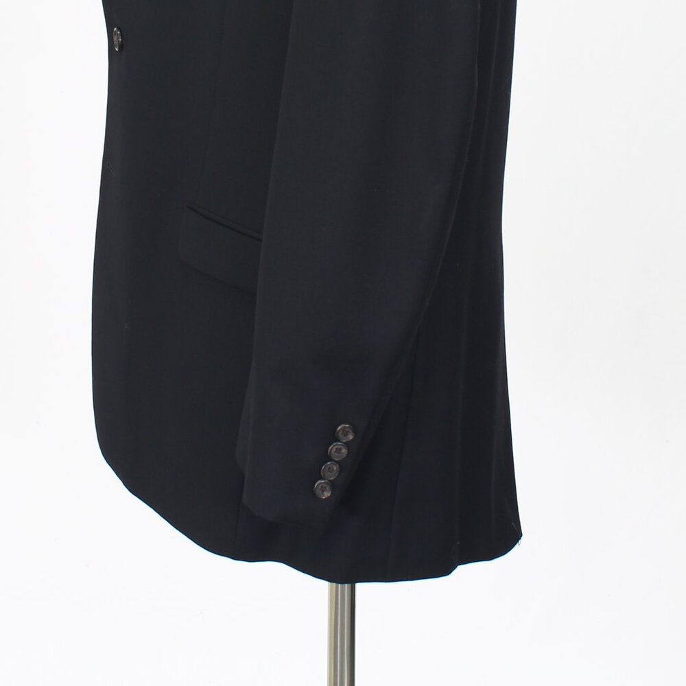 Ralph Lauren 42L Black Blazer Sport Coat Jacket 2-Button Solid Y318 - Picture 6 of 11